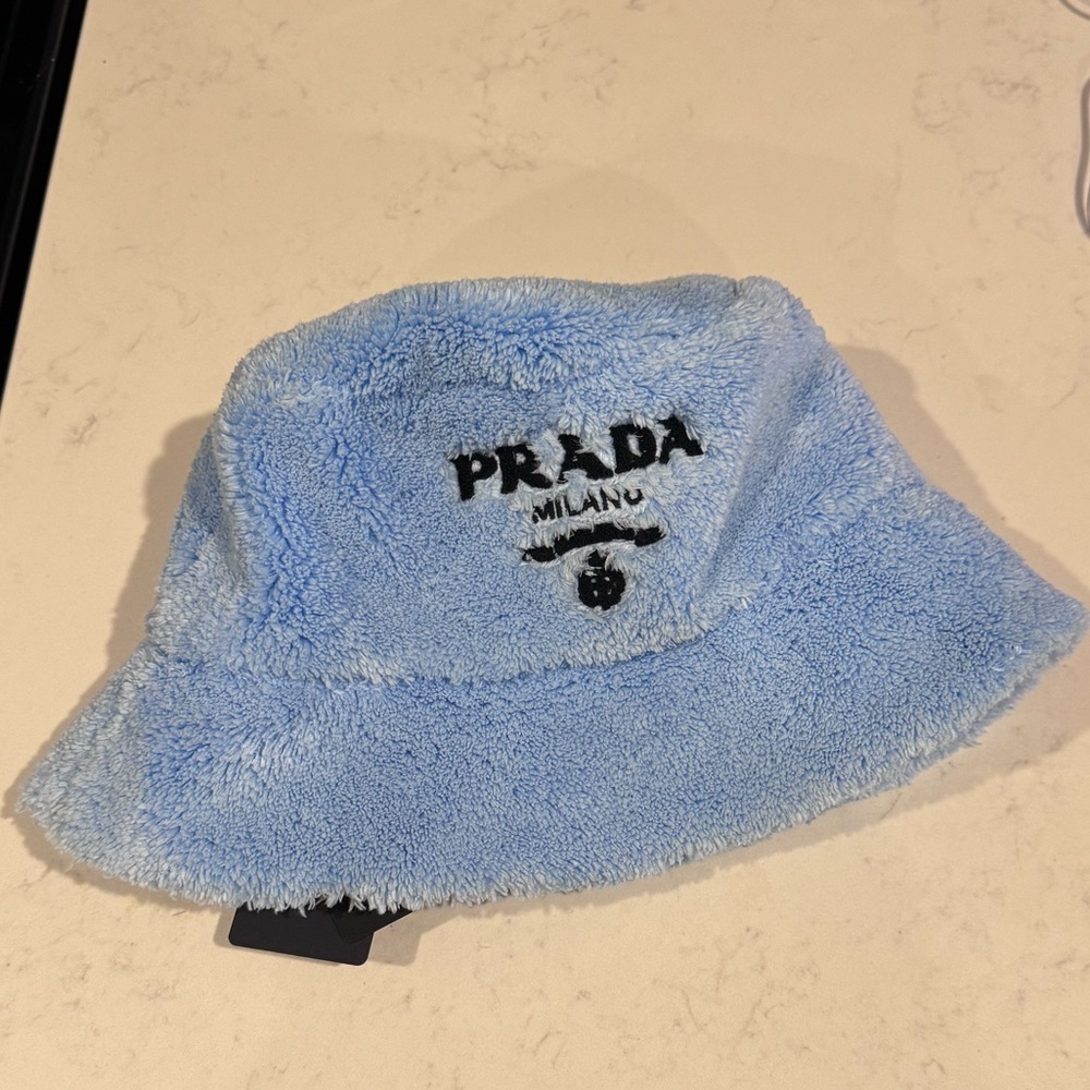 Prada Sky Blue Terry Bucket Hat